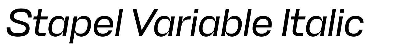 Stapel Variable Italic